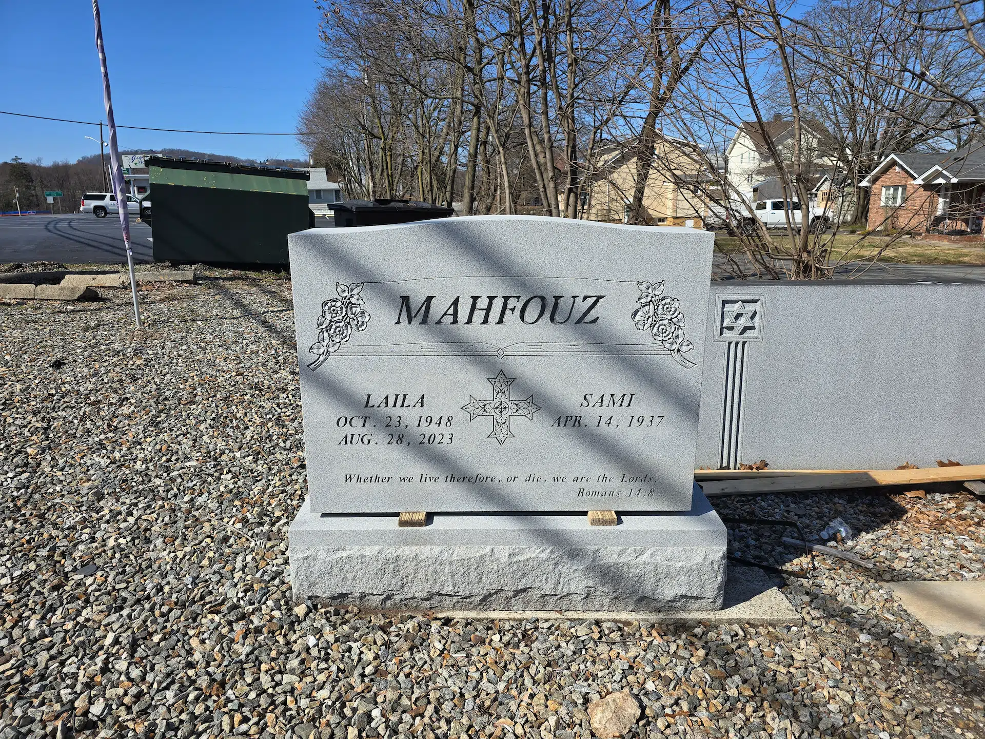 Granite Headstone hand-carved by Granite Memorial Shop in NJ — image 1